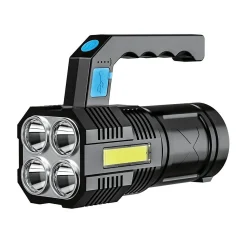 Lampe torche portable 200 Lumens, rechargeable USB, norme IP 44