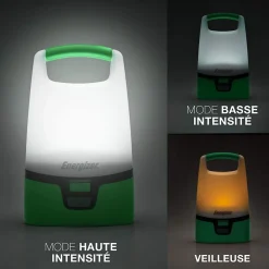 Lanterne de camping LED 1200 lumens Energizer Camping Vision autonomie 5h fonctionne par recharge USB