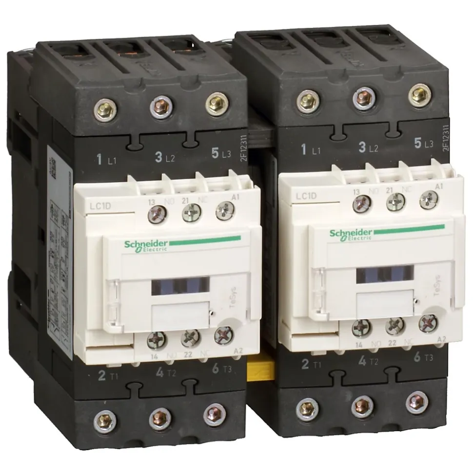 Lc2d40ag7 Schneider - Contacteur Inverseur Tripolaire - 3no - 40a - Bobine 120vca - Everlink