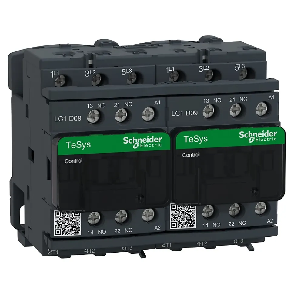 Lc2d09p7 Schneider - Contacteur Inverseur Tripolaire - 3no - 9a - Bobine 230vca - Vis