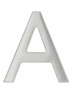 Lettre A inox H.76mm adhésif - THIRARD