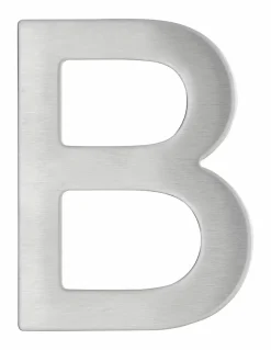 Lettre B inox H.76mm adhésif - THIRARD