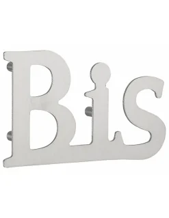 Lettre BIS inox H.76mm à visser - THIRARD