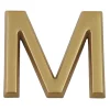 Lettre de maison - marquage M - en PVC - couleur or - autocollant - hauteur 3,7 cm - Chapuis LD37M