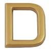 Lettre de maison - marquage D - en PVC - couleur or - autocollant - hauteur 3,7 cm - Chapuis LD37D