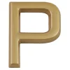 Lettre de maison - marquage P - en PVC - couleur or - autocollant - hauteur 3,7 cm - Chapuis LD37P