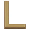 Lettre de maison - marquage L - en PVC - couleur or - autocollant - hauteur 3,7 cm - Chapuis LD37L