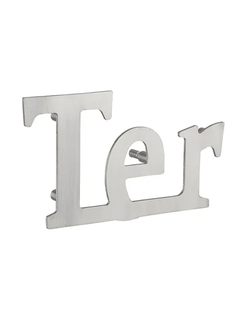 Lettre Ter à visser, inox, H.80mm - THIRARD