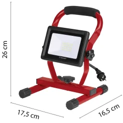 LIGHT PAD :projecteur LED, 20W 1600 lumen, IP65, noir. Câble 1,5 m