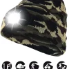 LIGHTHOUSE : Bonnet avec frontale LED rechargeable. Camouflage