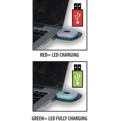 LIGHTHOUSE : Bonnet avec frontale LED rechargeable. Vert