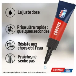 Liquide dose Loctite SG-3P 1g 3 pièces