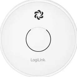 LogiLink détecteur de fumée SC0015 à pile 9 V, alarme 85 dB, capteur photoélectrique, montage mural ou plafond