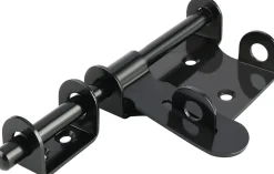 Loquet de porte extérieur, loquet de porte extérieur en acier inoxydable, noir