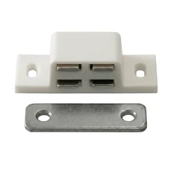 Loqueteau blanc 4 kg entraxe 34mm Diall vendu par 2