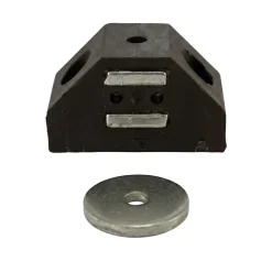 Loqueteau d'angle 6 kg entraxe 24 Marron