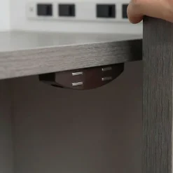 Loqueteau de meuble aimanté vendu par 2 Diall coloris marron entraxe 45 mm