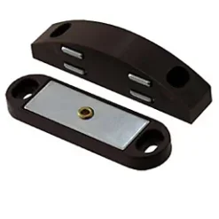 Loqueteau de meuble aimanté vendu par 2 Diall coloris marron entraxe 45 mm
