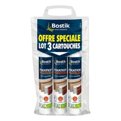 Lot 3 colle parquets Bostik Fixation Plinthes 310ml