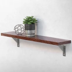 Lot 2 Equerres d'Etagere suspendue support mural en aluminium