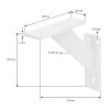 Lot 2 Equerres d'Etagere suspendue support mural en aluminium