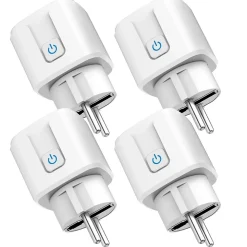 Lot 4 prises connectées SomLife application tuya smart life controle de consomation Compatible avec Alexa/Google Home