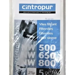 Lot 5 Tamis filtrants 131/50-65-80 25 microns CINTROPUR