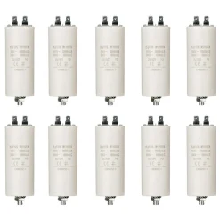 LOT 10 X Condensateur 25.0UF 450 V À Cosses CONDO DÉMARRAGE 25MF NEDIS