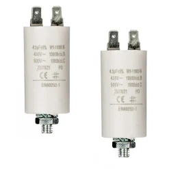 LOT 2 x Condensateur 4.5UF 450 V + COSSES CONDO 4,5MF NEDIS