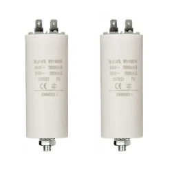 LOT 2 x FIXAPART Condensateur 20.0uf 450 v à Cosses Condo 20mf NEDIS