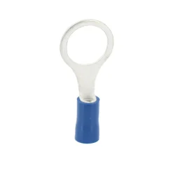 Lot de 25 - Cosse à œillet bleue diam10 mm avec manchon cuivre - câble 1,5-2,5 mm²
