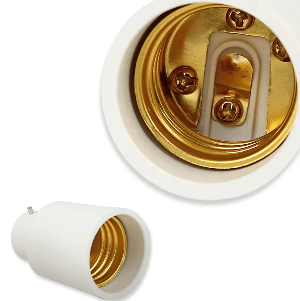Lot de 2 Adaptateur de Douille FISHTEC B22 vers E27