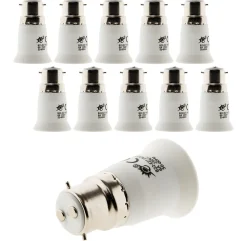 Lot de 10 adaptateurs de douille B22/E27 - Zenitech