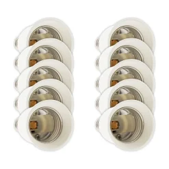 Lot de 10 adaptateurs douille E14/E27 - Zenitech