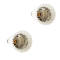Lot de 2 adaptateurs douille E14/E27 - Zenitech