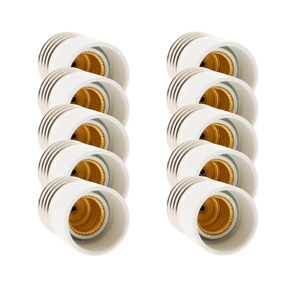 Lot de 10 adaptateurs douille E27/E14 - Zenitech