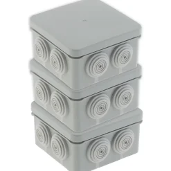 Lot de 3 boîtes étanches IP55 No Airbox 80x42mm - Protec