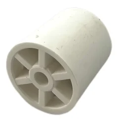 Lot de 10 butoirs de sol Elastom 32 MADE IN FRANCE en élastomère (caoutchouc) blanc. Diamètre 30mm et hauteur 32mm.