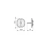Lot de 12 caches prises, blanc - THIRARD