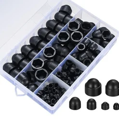 Lot de 145 capuchons à vis plastique noir M4 M5 M6 M8 M10 M12 ewwtrey