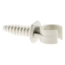 Lot de 10 clips avec chevilles diamètre 16mm - Gris - Zenitech