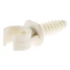 Lot de 10 clips avec chevilles diamètre 16mm - Blanc - Zenitech