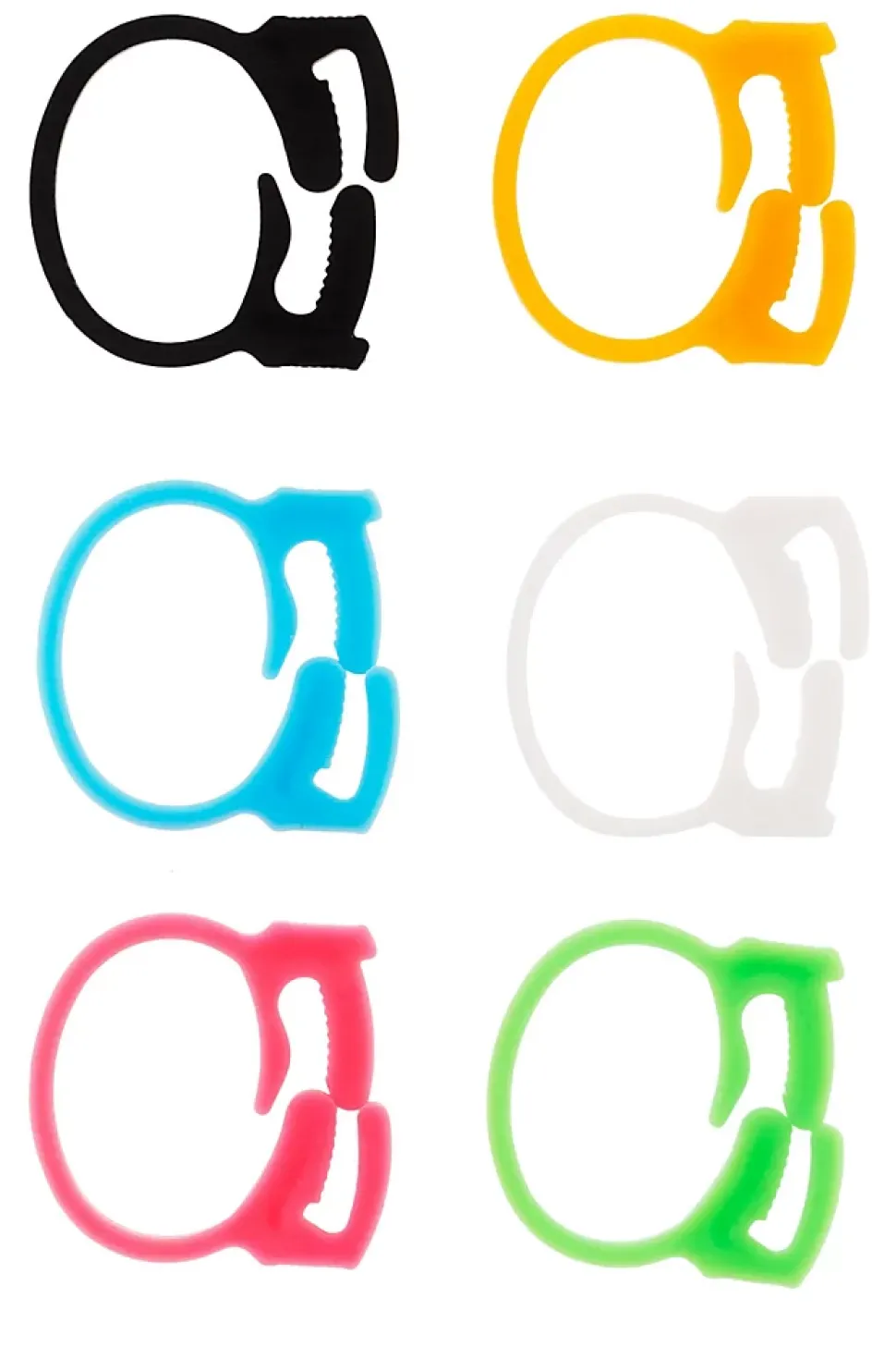Lot de 6 clips pour cordons et câbles - Zenitech