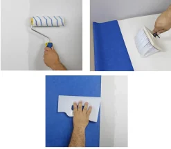 Lot de 5 Colles Papiers Peints en Pâte Semin Sem-Pro XXL, Prêt à l'Emploi, Seau de 5 kg