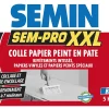 Lot de 3 colles Papiers Peints en Pâte Semin Sem-Pro XXL, Prêt à l'Emploi, Seau de 5 kg
