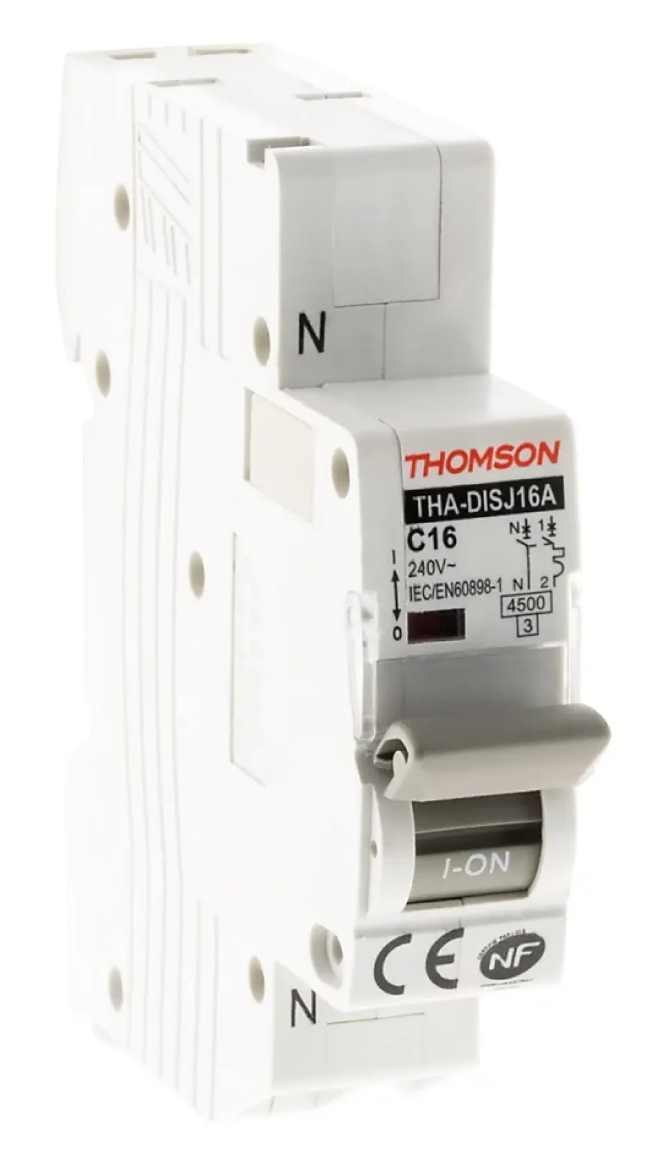 Lot de 6 disjoncteurs PH+N 16A NF Thomson