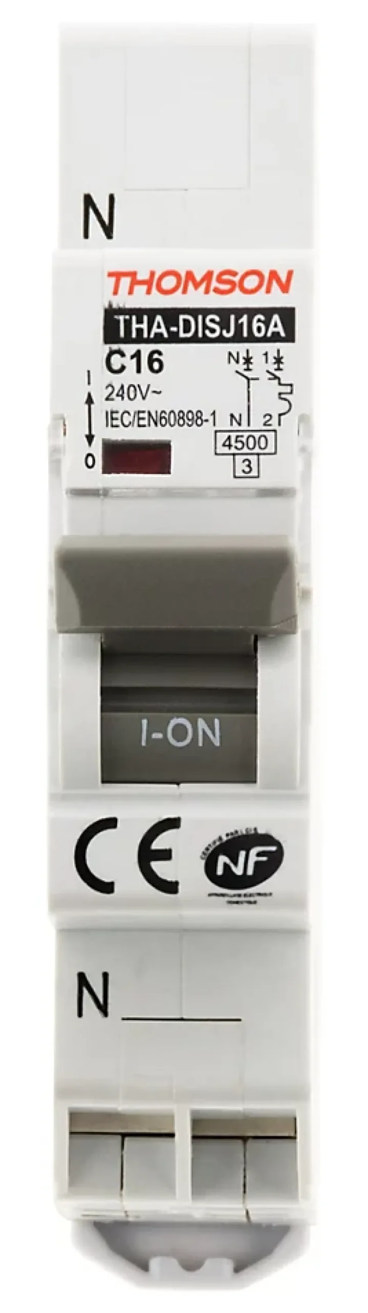 Lot de 6 disjoncteurs PH+N 16A NF Thomson