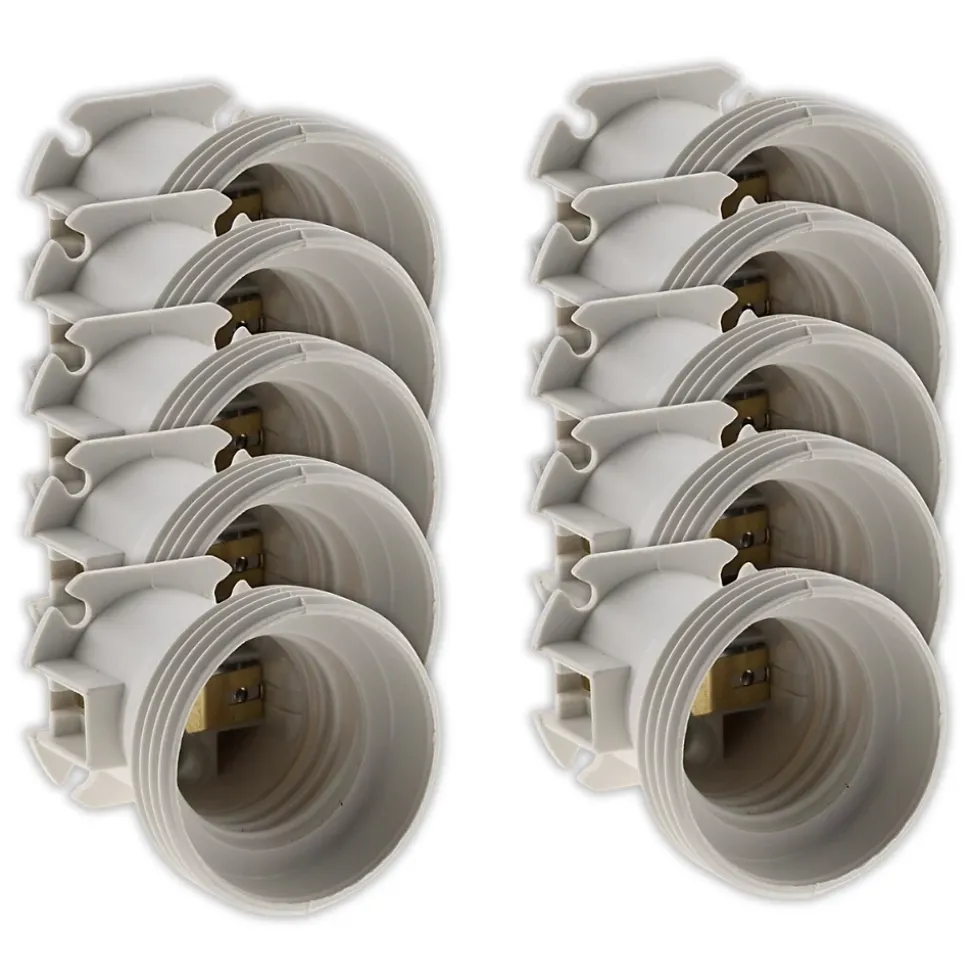 Lot de 50 douilles de chantier E27 sans bague - Zenitech