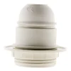 Lot de 5 douilles E27 + bague - Blanc - Zenitech