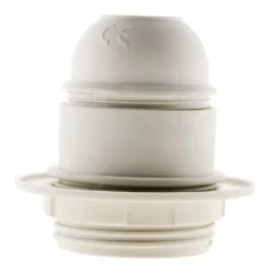Lot de 5 douilles E27 + bague - Blanc - Zenitech